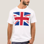 Camiseta Bandera de la Unión Real del Reino Unido<br><div class="desc">La bandera de la Unión o la bandera de la Unión es la bandera nacional del Reino Unido. La bandera también tiene un estatus oficial o semioficial en otros reinos de la Commonwealth; por ejemplo, es, por resolución parlamentaria, una bandera oficial en Canadá y conocida allí como la Bandera Real...</div>