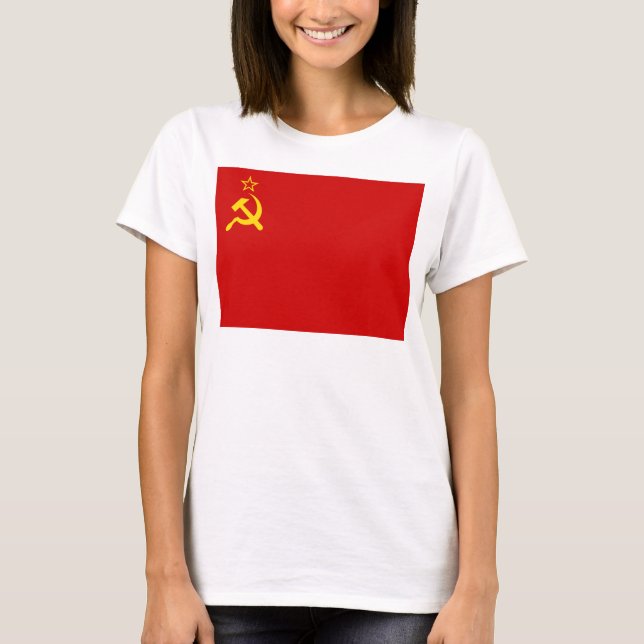 Camiseta Bandera de la Unión Soviética, URSS, CCCP, Comunis (Anverso)