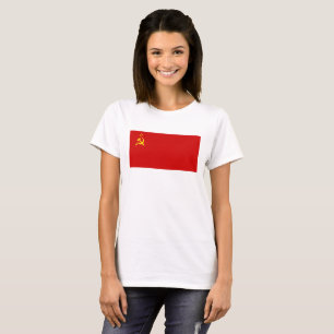 Camiseta Bandera de la Unión Soviética URSS Comunista Hoja