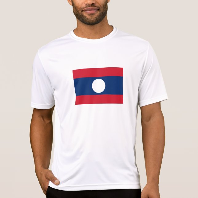 Camiseta Bandera de Laos (Anverso)