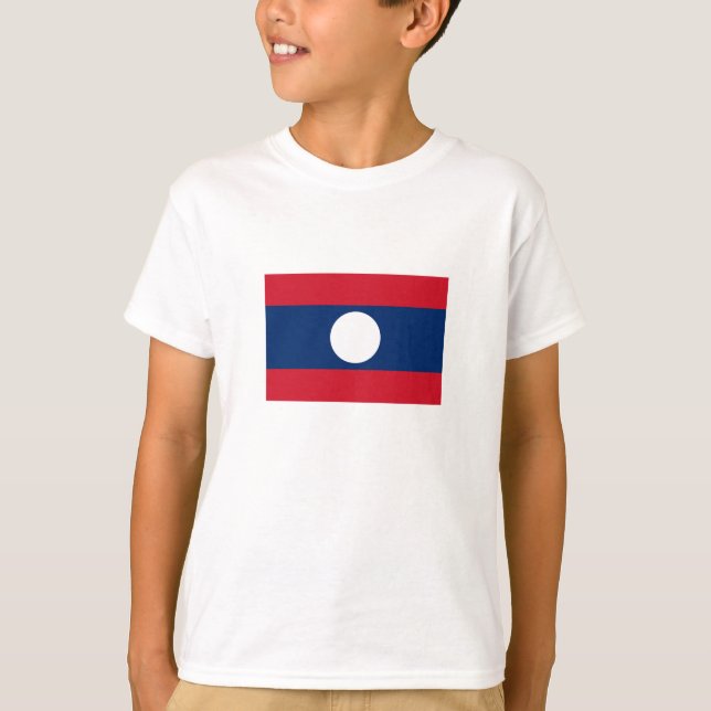 Camiseta Bandera de Laos (Anverso)