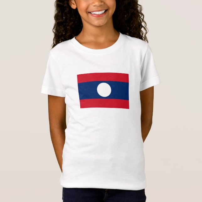 Camiseta Bandera de Laos (Anverso)