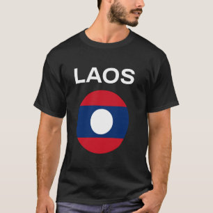 Camiseta Bandera de Laos Moderna