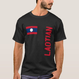 Camiseta Bandera De Laos Y Raíces De Laos