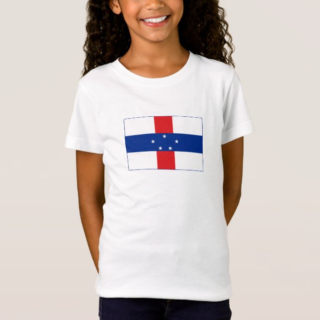 Camiseta Bandera de las Antillas Neerlandesas (Anverso)