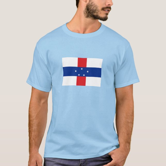 Camiseta Bandera de las Antillas Neerlandesas (Anverso)