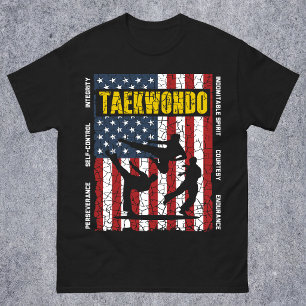 Camiseta Bandera de las Artes Marciales Americanas de Autoc