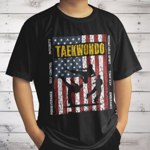 Camiseta Bandera de las Artes Marciales Americanas de Autoc