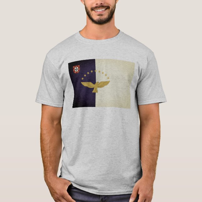Camiseta Bandera de las Azores, Portugal (Anverso)