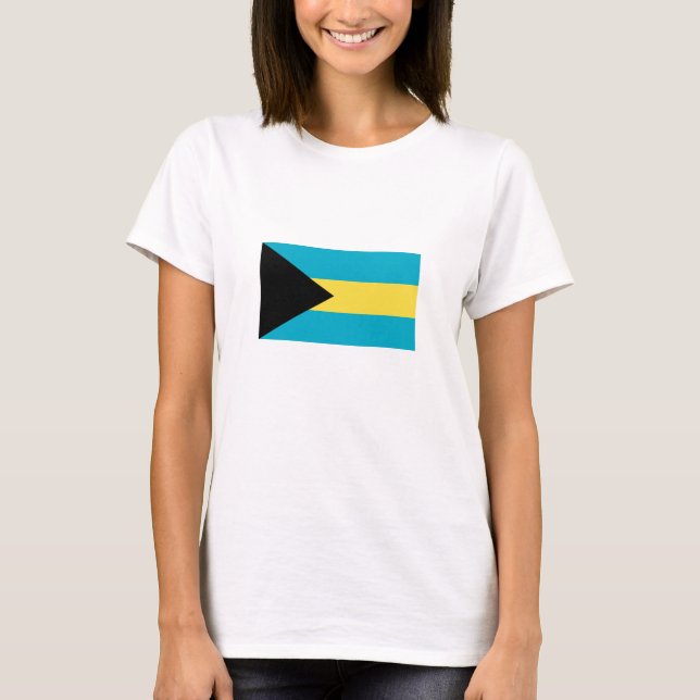 Camiseta Bandera de las Bahamas (Anverso)
