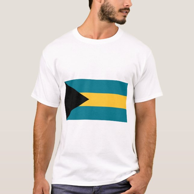 Camiseta Bandera de las Bahamas (Anverso)