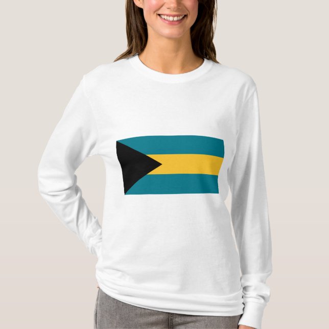 Camiseta Bandera de las Bahamas (Anverso)