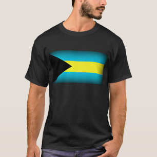 Camiseta Bandera de las Bahamas de borde oscuro