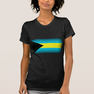 Camiseta Bandera de las Bahamas de borde oscuro