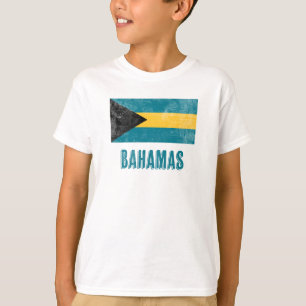 Camiseta Bandera de las Bahamas "Grunge" look.