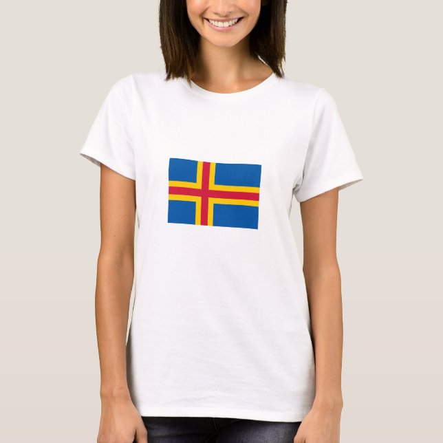 Camiseta Bandera de las Islas Åland (Anverso)