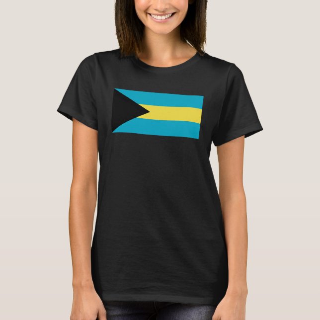 Camiseta Bandera de las Islas Bahama 1 (Anverso)