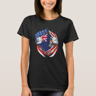 Camiseta Bandera de las Islas Caimán Orgullo americano de m