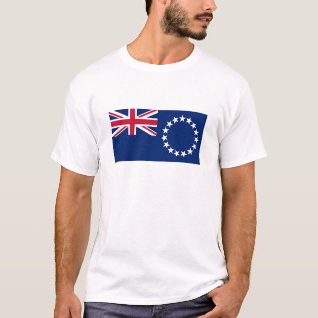 Camiseta Bandera de las Islas Cook (Anverso)