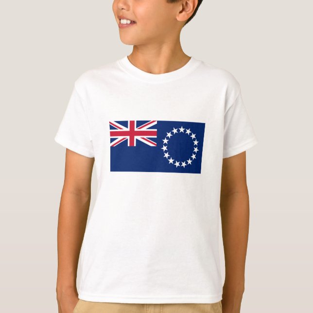 Camiseta Bandera de las Islas Cook (Anverso)