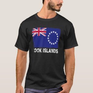 Camiseta Bandera de las Islas Cook apoya a los habitantes d