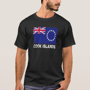 Camiseta Bandera de las Islas Cook apoya a los habitantes d