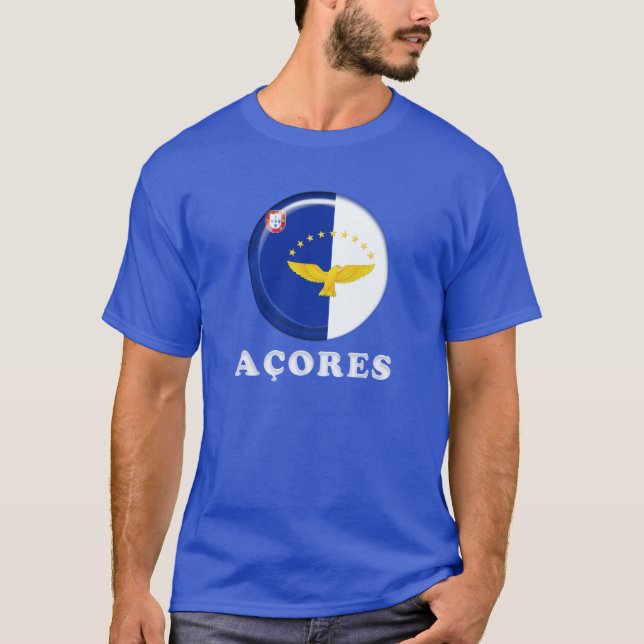 Camiseta Bandera de las islas de Azores (Anverso)