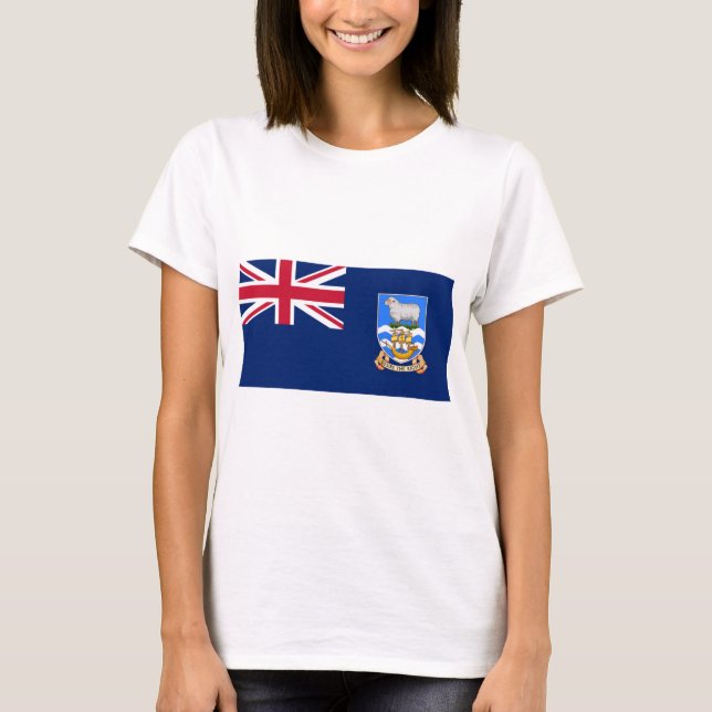 Camiseta Bandera de las Islas Falkland (Territorio Británic (Anverso)