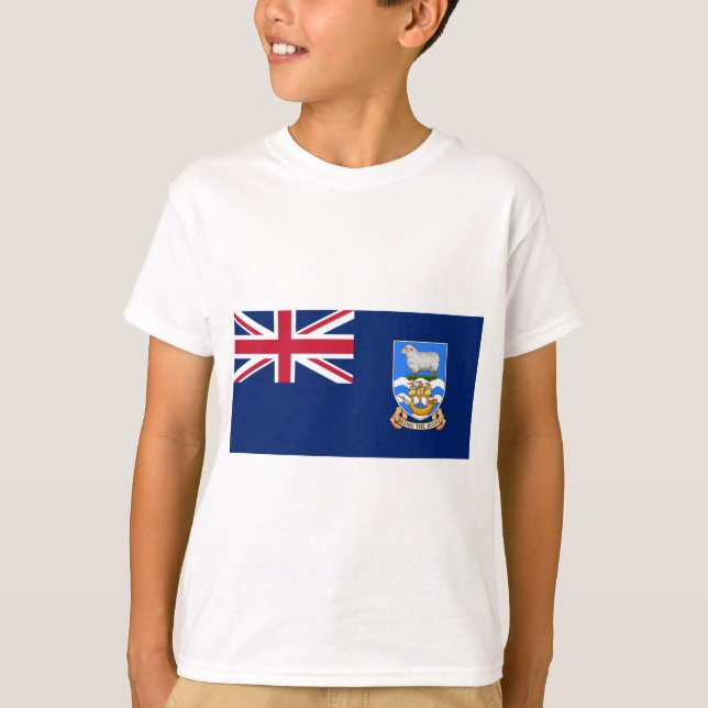 Camiseta Bandera de las Islas Falkland (Territorio Británic (Anverso)