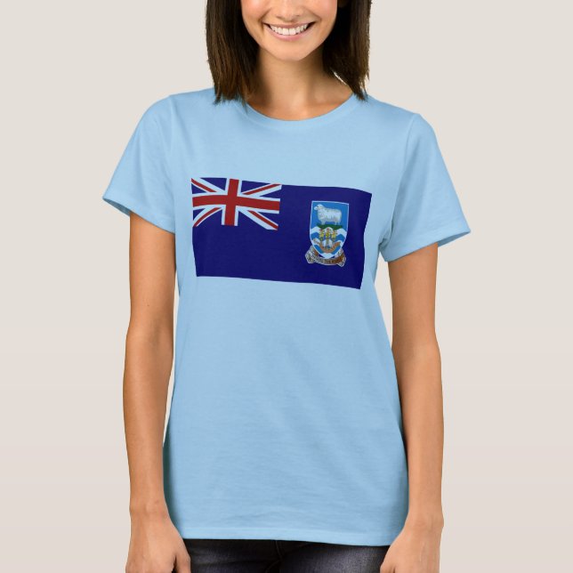 Camiseta Bandera de las Islas Falkland x Map T-Shirt (Anverso)