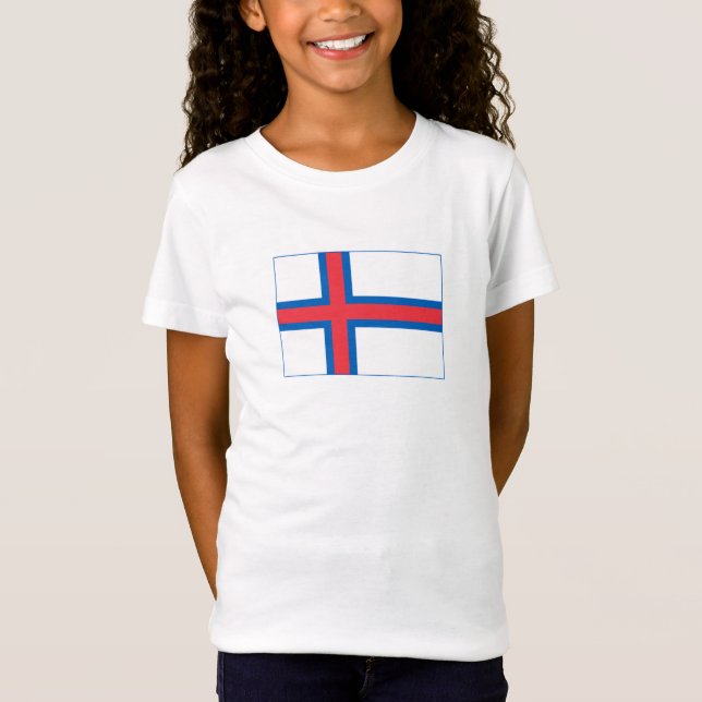 Camiseta Bandera de las Islas Feroe (Anverso)