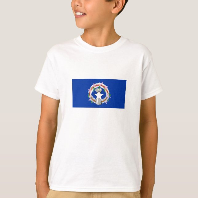 Camiseta Bandera de las Islas Marianas del Norte (Anverso)