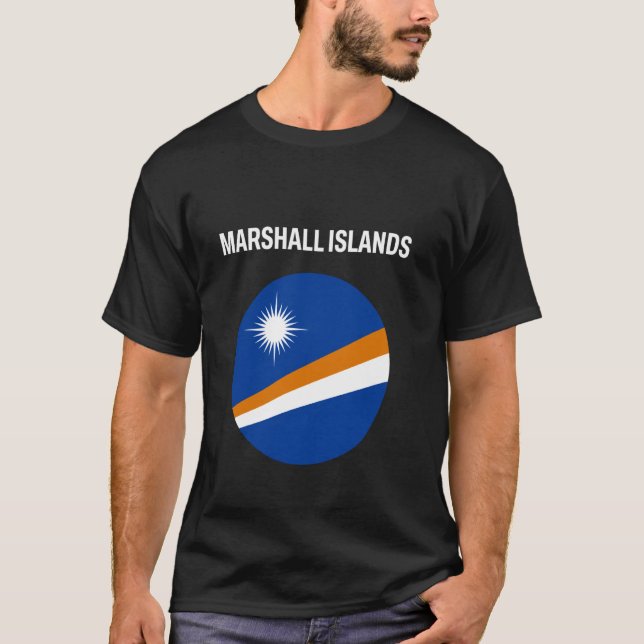 Camiseta Bandera de las Islas Marshall Moderna (Anverso)