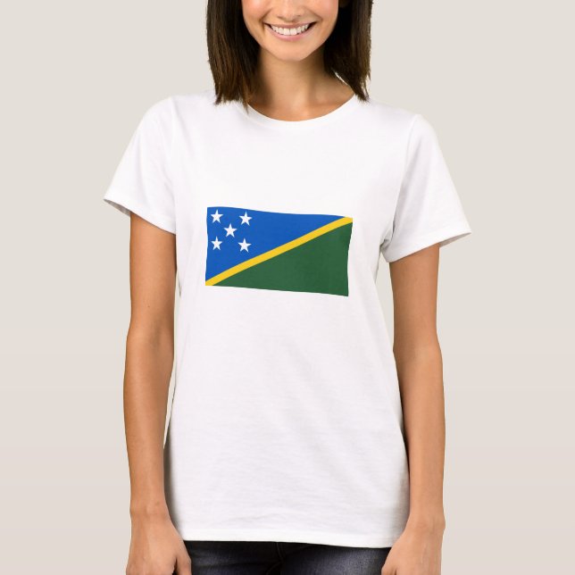 Camiseta Bandera de las Islas Salomón (Anverso)