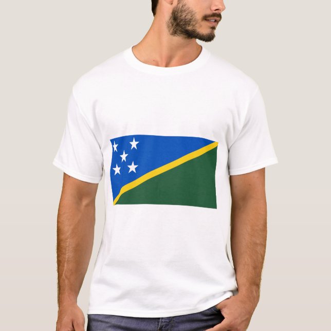 Camiseta Bandera de las Islas Salomón (Anverso)