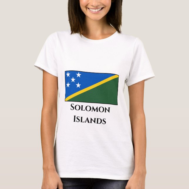 Camiseta Bandera de las Islas Salomón (Anverso)
