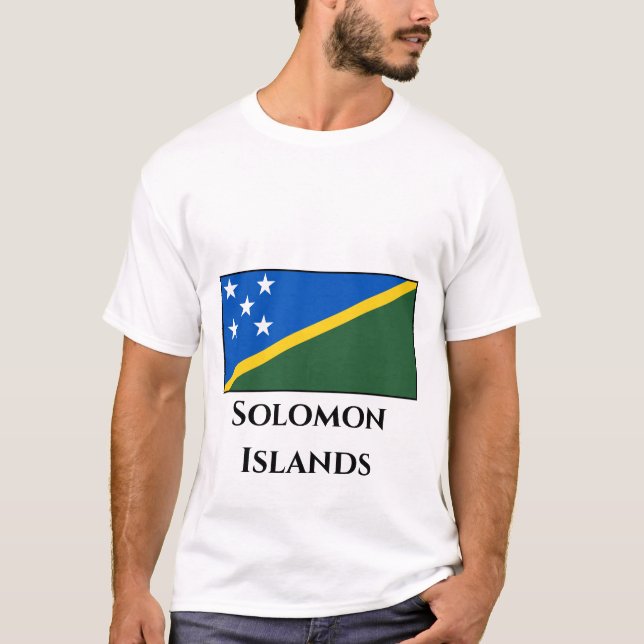 Camiseta Bandera de las Islas Salomón (Anverso)