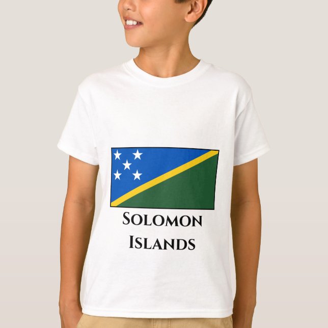 Camiseta Bandera de las Islas Salomón (Anverso)