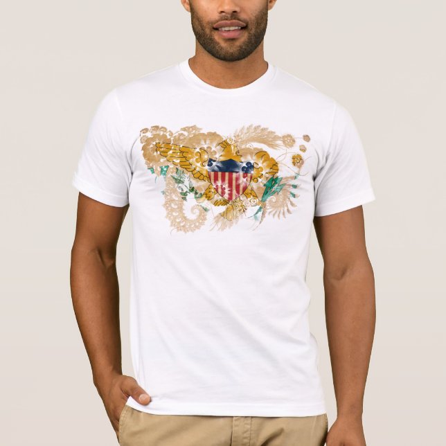 Camiseta Bandera de las Islas Vírgenes (Anverso)
