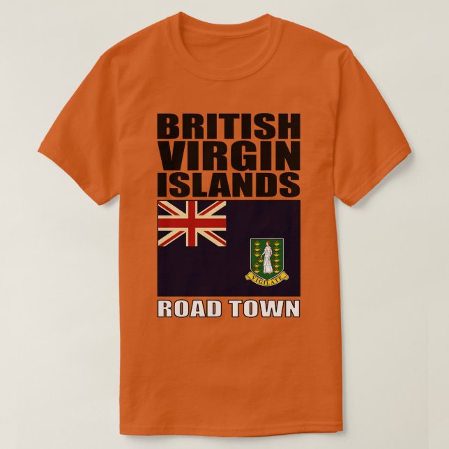 Camiseta Bandera de las Islas Vírgenes Británicas (Diseño del anverso)