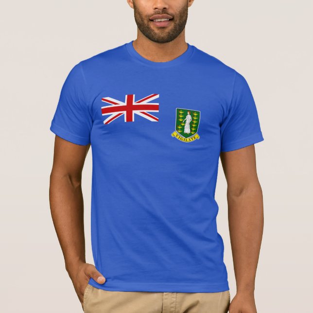 Camiseta Bandera de las Islas Vírgenes Británicas (Anverso)