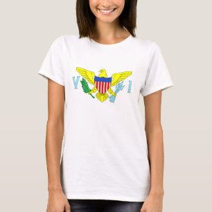 Camiseta Bandera de las Islas Vírgenes de Estados Unidos