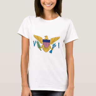 Camiseta Bandera de las Islas Vírgenes de los Estados Unid