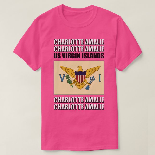 Camiseta Bandera de las Islas Vírgenes de los Estados Unido (Diseño del anverso)