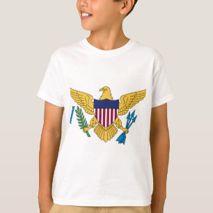 Camiseta Bandera de las Islas Vírgenes de los Estados Unido
