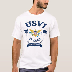 Camiseta Bandera de las Islas Vírgenes de los Estados Unido