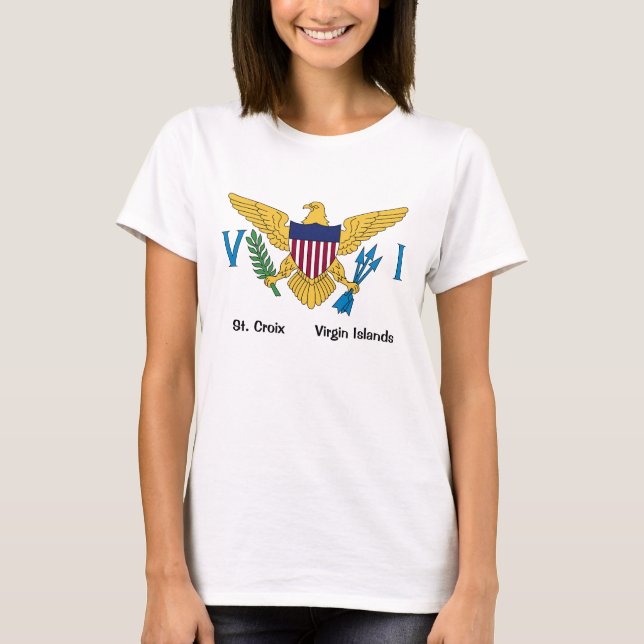 Camiseta Bandera de las Islas Vírgenes de los Estados Unido (Anverso)