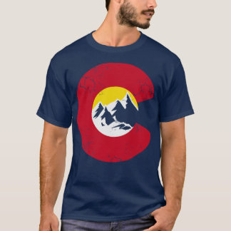 Camiseta Bandera de las montañas de Colorado