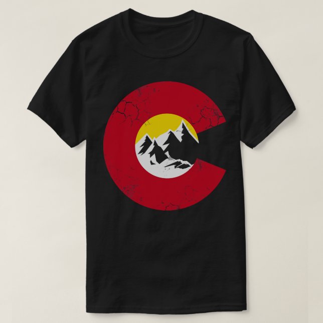 Camiseta Bandera de las montañas de Colorado (Diseño del anverso)
