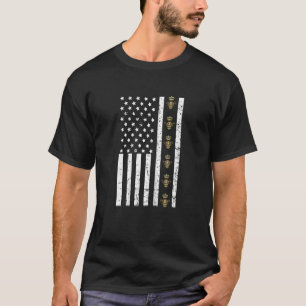 Camiseta Bandera de las mujeres Reina Bee de Estados Unidos
